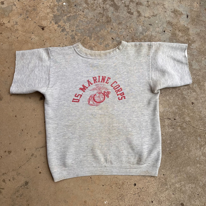 1950’s US Marine Corps Short Sleeve Sweatshirt 21” Chest