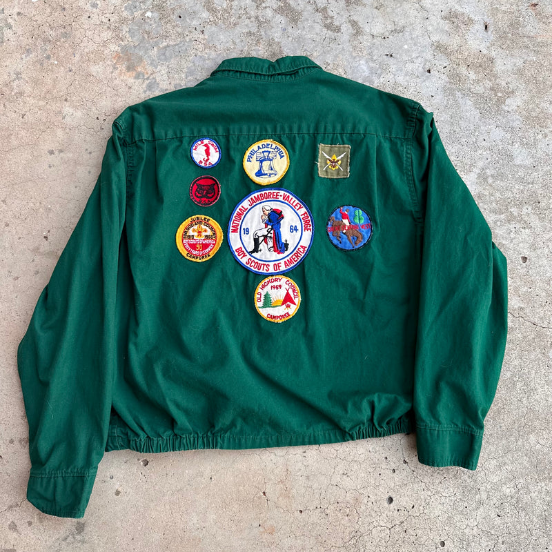 1960’s Boy Scouts Patched Cotton Jacket Large