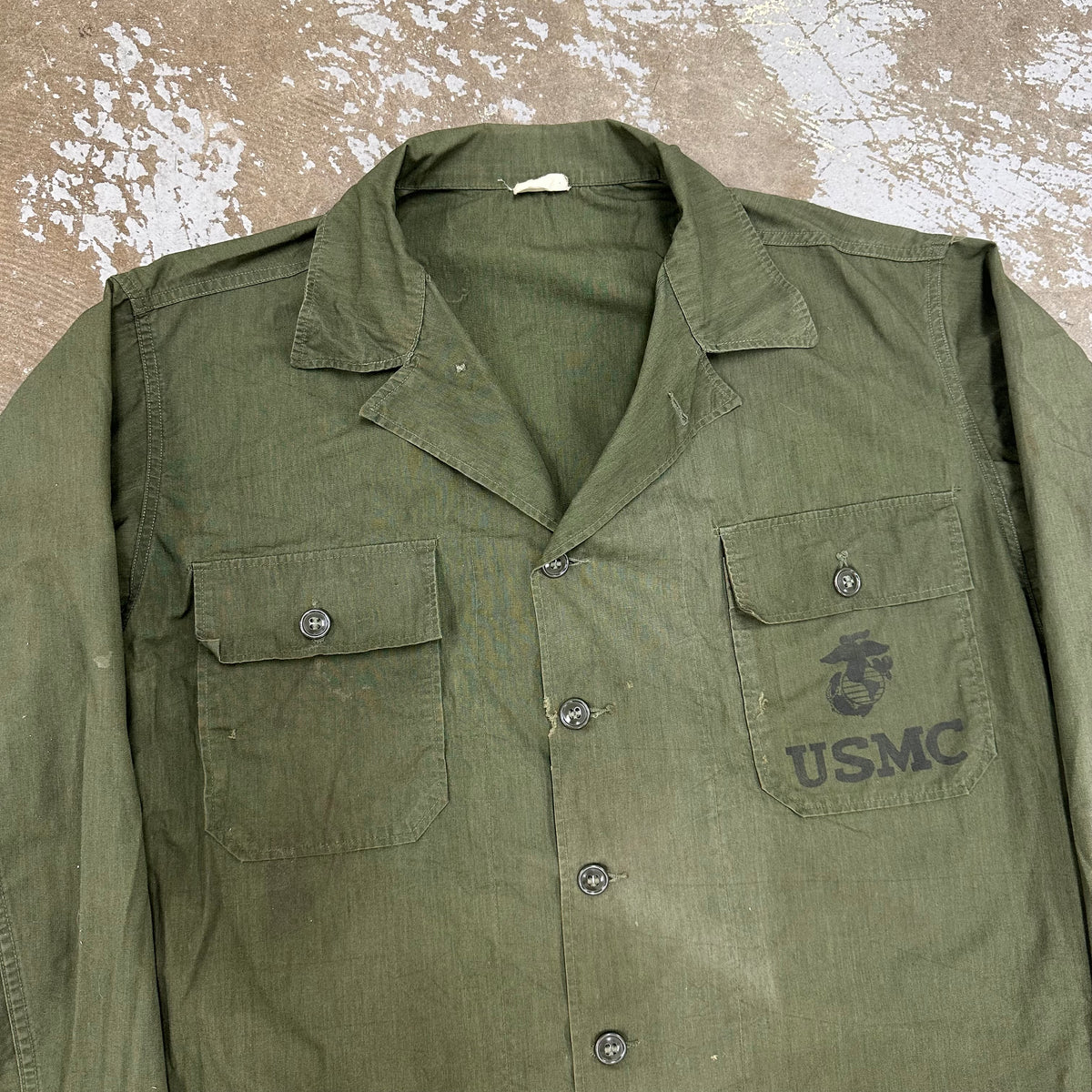 1960’s Vietnam War Experimental Test Sample Nyco/Poplin Fatigue Shirt Large
