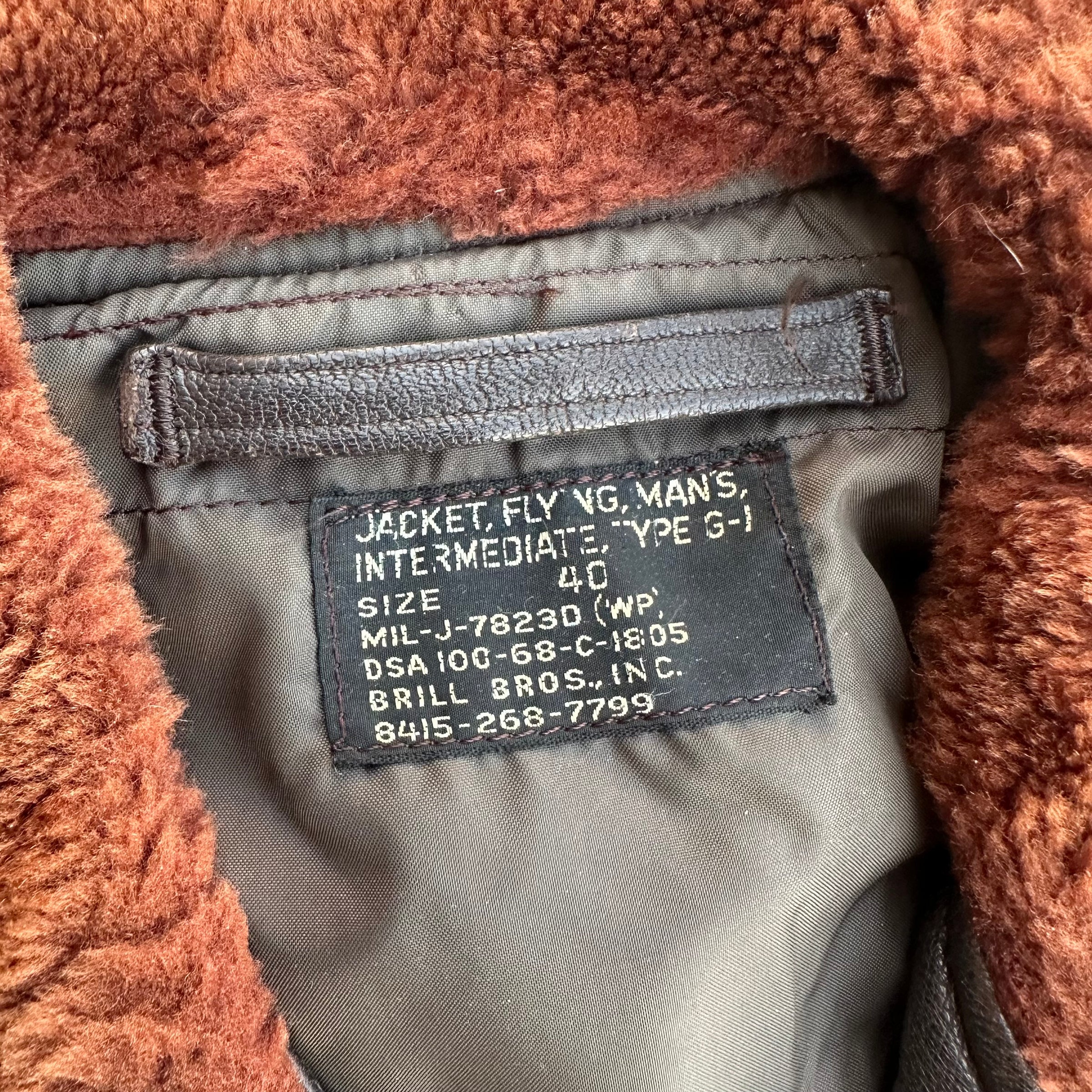 1960’s USN G-1 Leather Flight Jacket Size 40