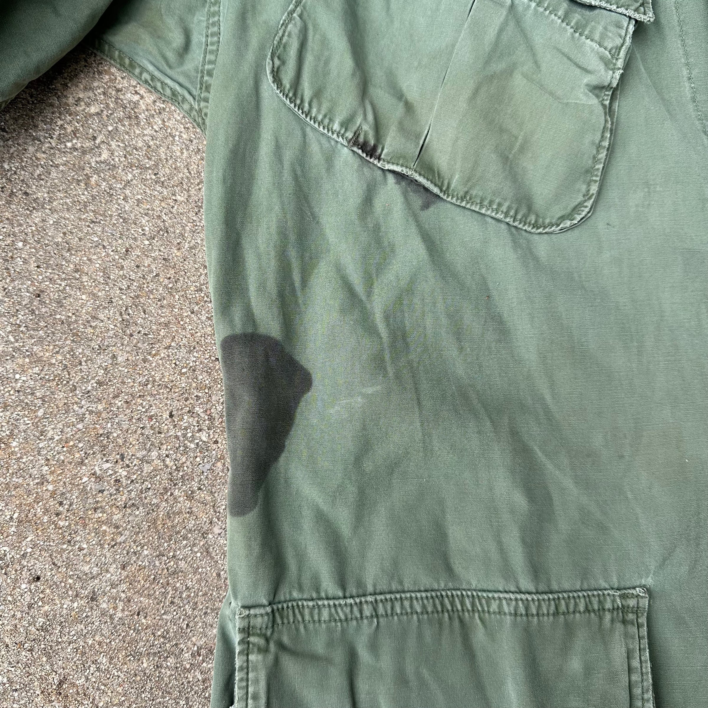 1960’s Vietnam War Second Pattern Poplin Jungle Jacket Large Regular