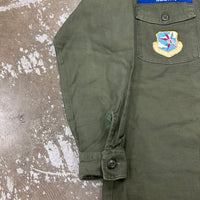 1960’s/70’s USAF 308th Strategic Missile Control Patched OG-107 Fatigue Shirt Large