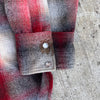 1970’s Pendleton Shadow Plaid Wool Western Shirt Large