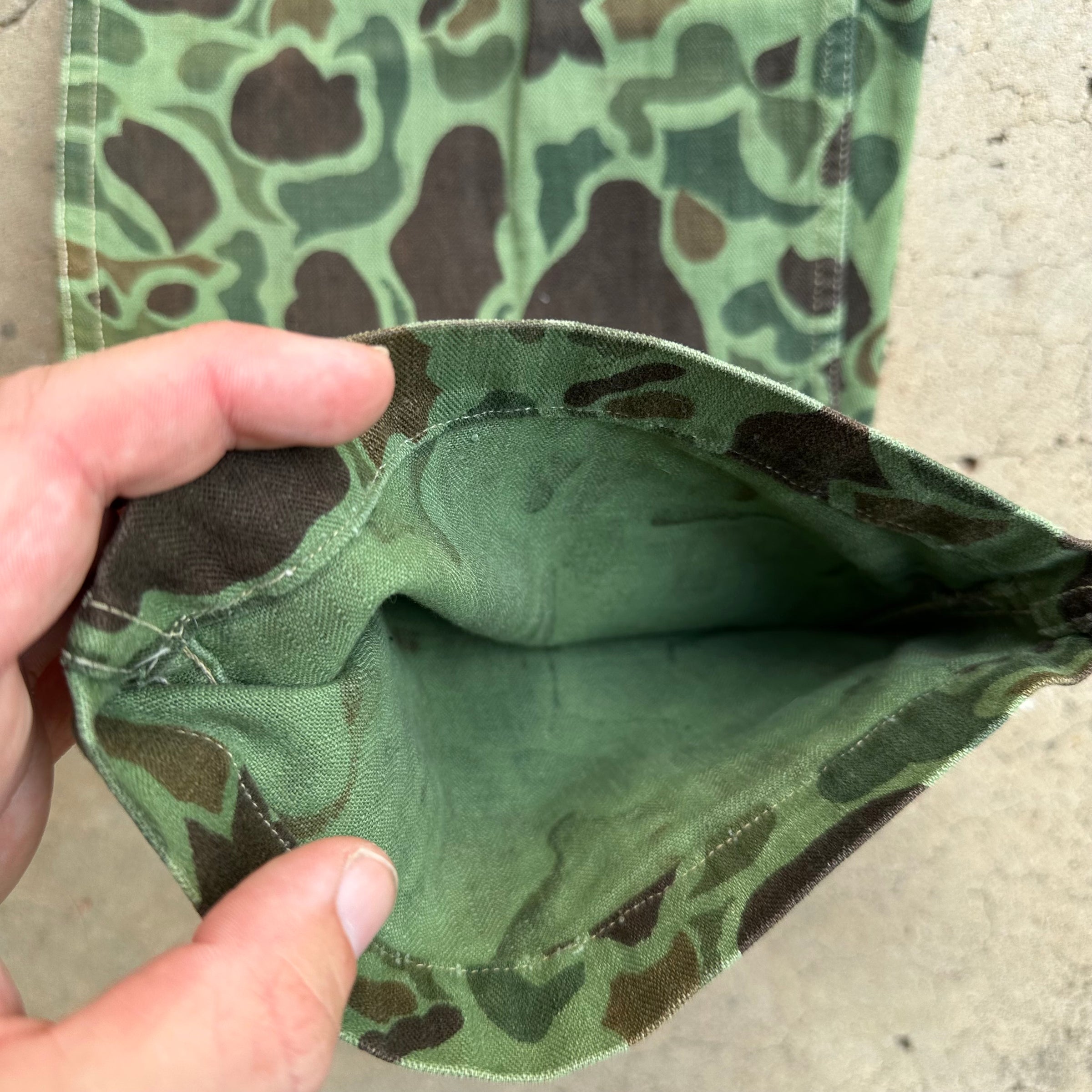 1960’s Korean Frogskin Camp HBT Fatigue Pants 34” Waist