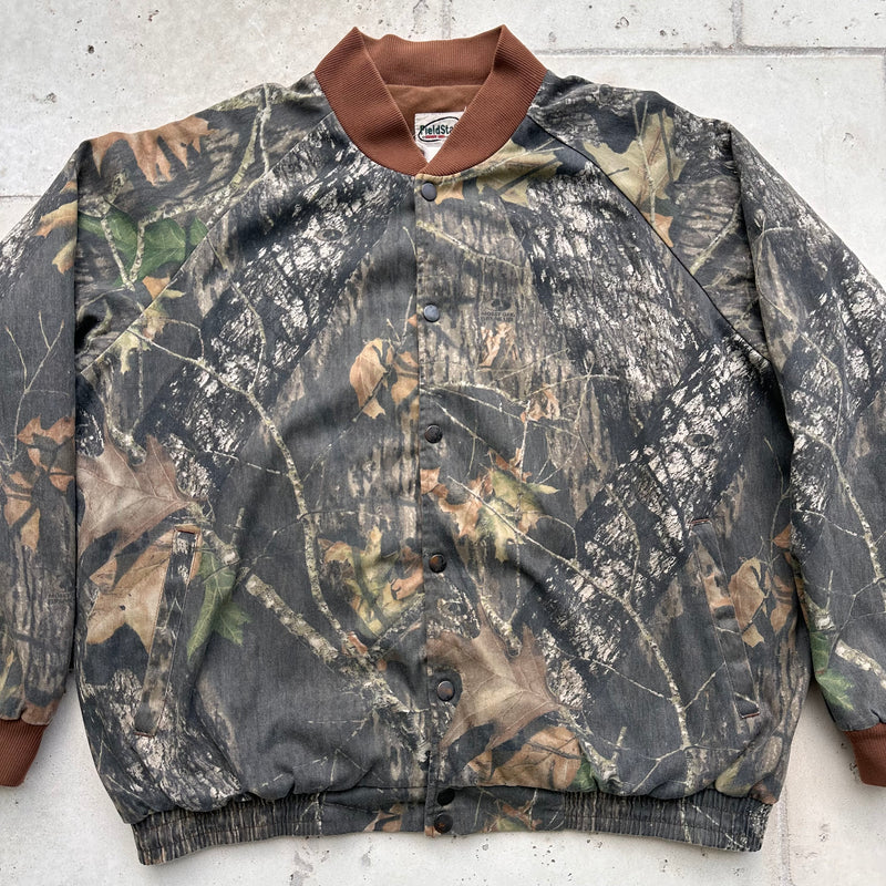 1990’s Field Staff Mossy Oak Camo Bomber Jacket XXL