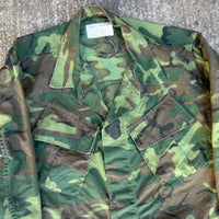 1960’s Vietnam War Poplin ERDL Camo Jungle Jacket Large Regular