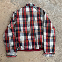 1960’s Plaid Cotton Reversible Harrington Jacket Small