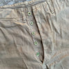 1940’s WWII USMC Khaki Chino Pants with Metal Buttons 31” Waist
