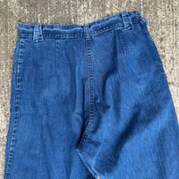 1950’s/60’s Western Girl Denim Side Zip Jeans 32” Waist