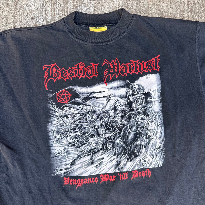 1994 Bestial Warlust “Vengeance War ‘Til Death” Album T-Shirt L/XL