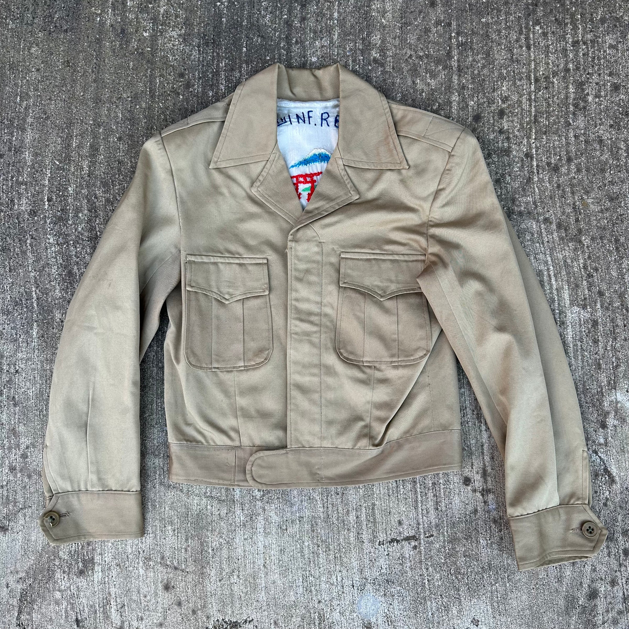 1940’s Tailor Made 35th Infantry Regiment Souvenir Ike Jacket