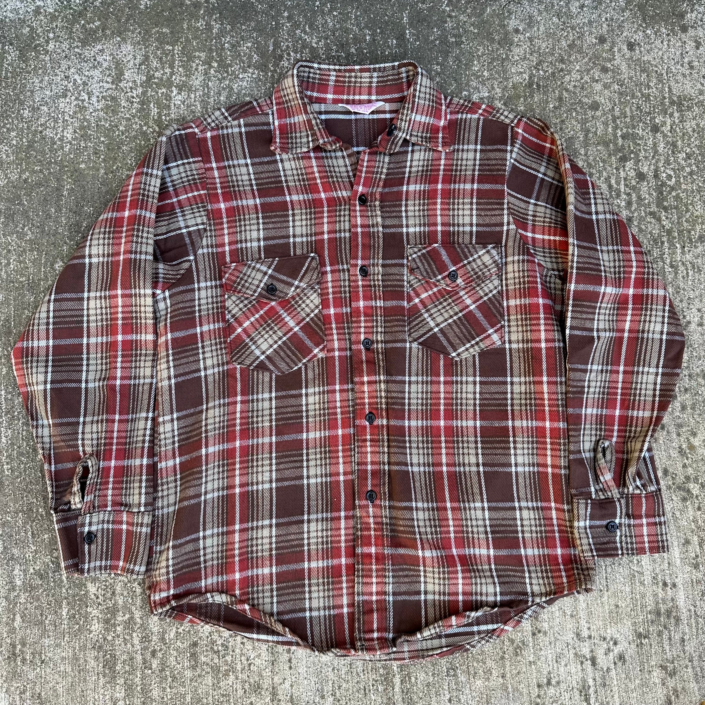 1970’s Frostproof Woven Cotton Flannel Shirt Medium