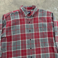 1990’s Land’s End Plaid Cotton Shirt Large