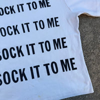 1960’s Sock it to Me Cotton Turtleneck T-Shirt Small