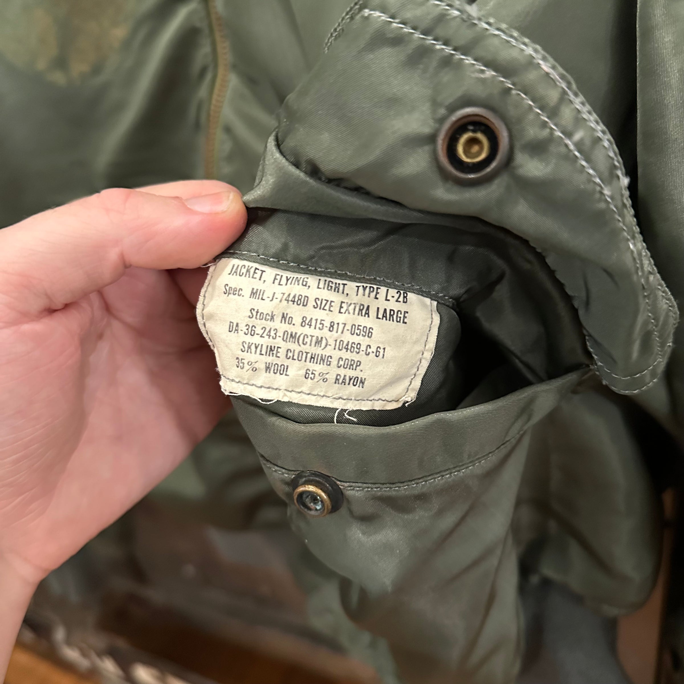 1960’s USAF Patched L-2B Flight Jacket XL