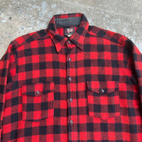 1950’s Woolrich Buffalo Plaid Wool Flannel Shirt XL