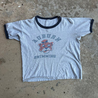 1960’s Auburn Swimming Ringer T-Shirt Medium