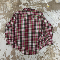 1970’s JC Penney’s Plaid Cotton Flannel Shirt Large