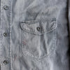 1950’s Lee Chetopa Chainstitch Embroidered Grey Work Shirt XL