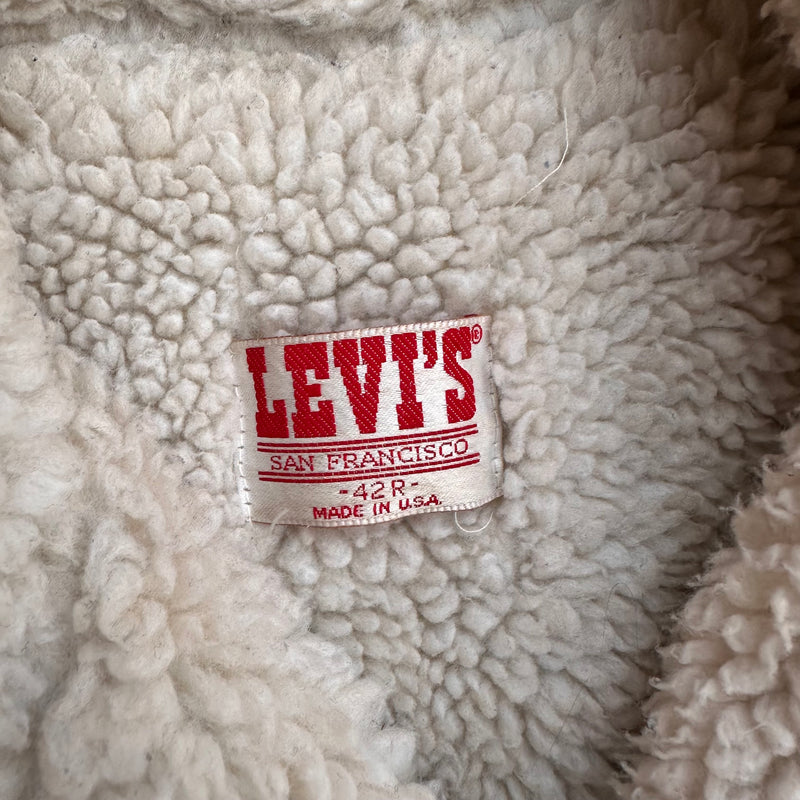 1980’s Levi’s Sherpa Lined Denim Jacket Size 42