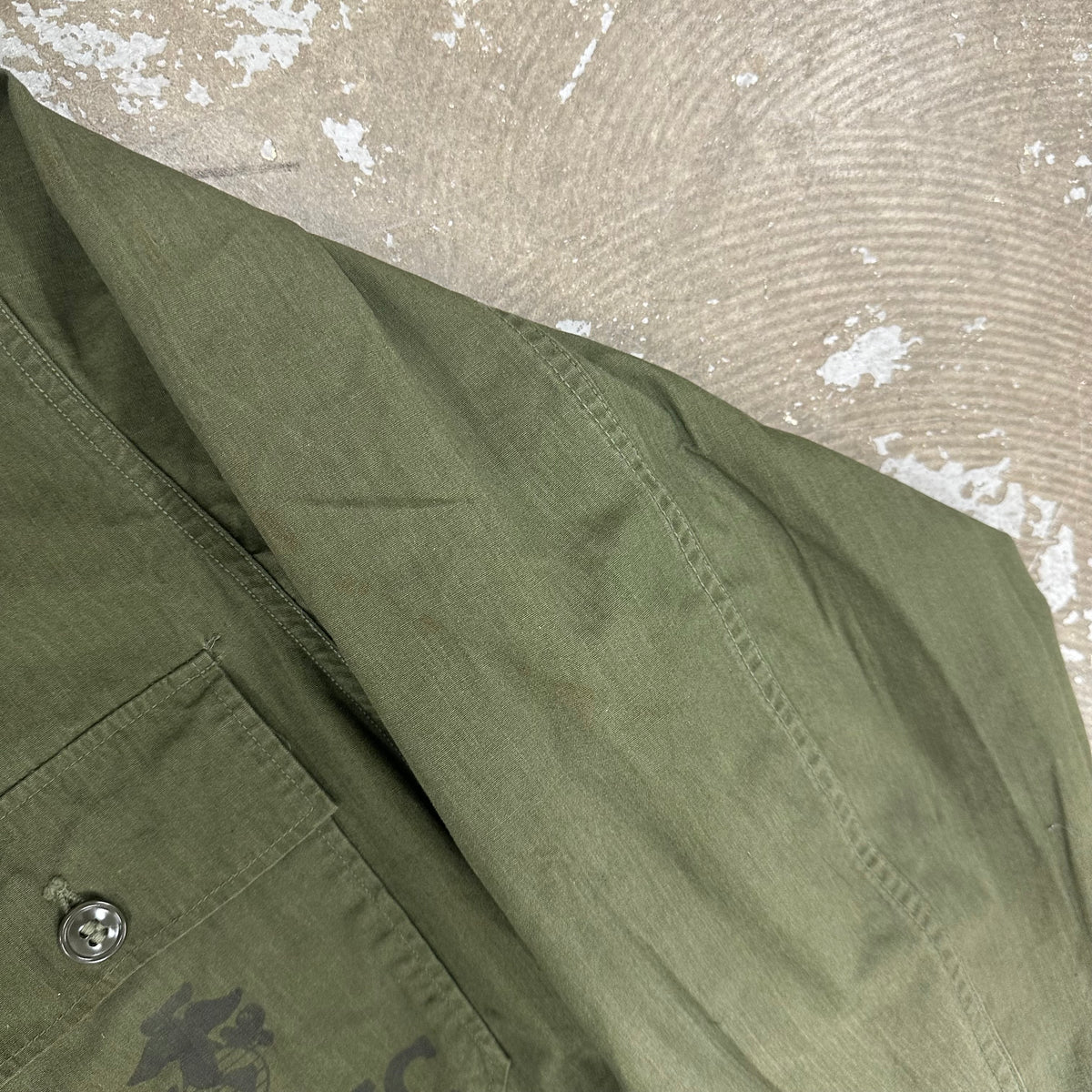 1960’s Vietnam War Experimental Test Sample Nyco/Poplin Fatigue Shirt Large