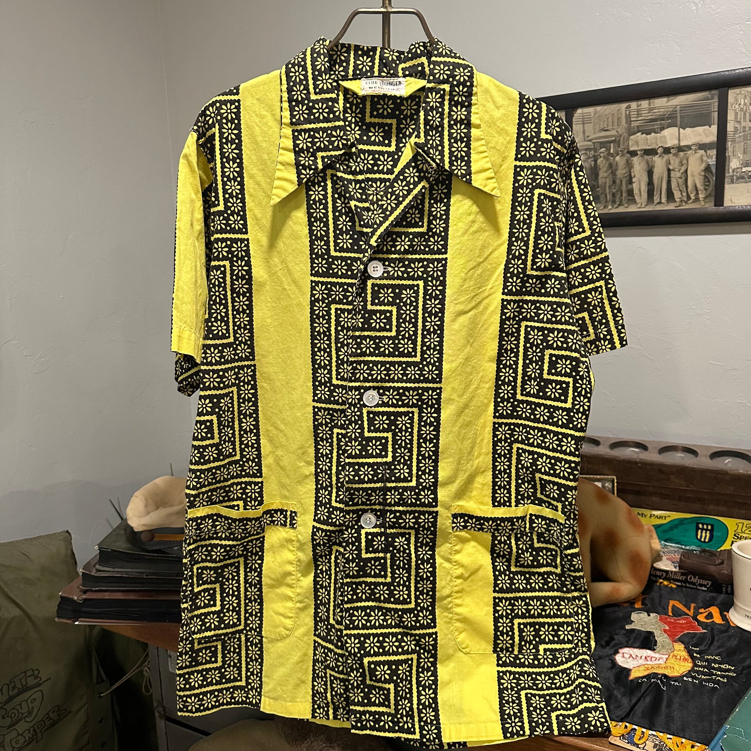 1960’s Club Lounger by Weldon Cotton Cabana Style Shirt 22” Chest