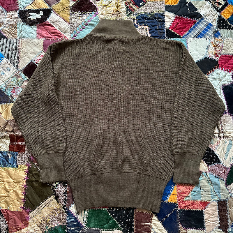 1940’s WWII High Neck Sweater Tagged Large