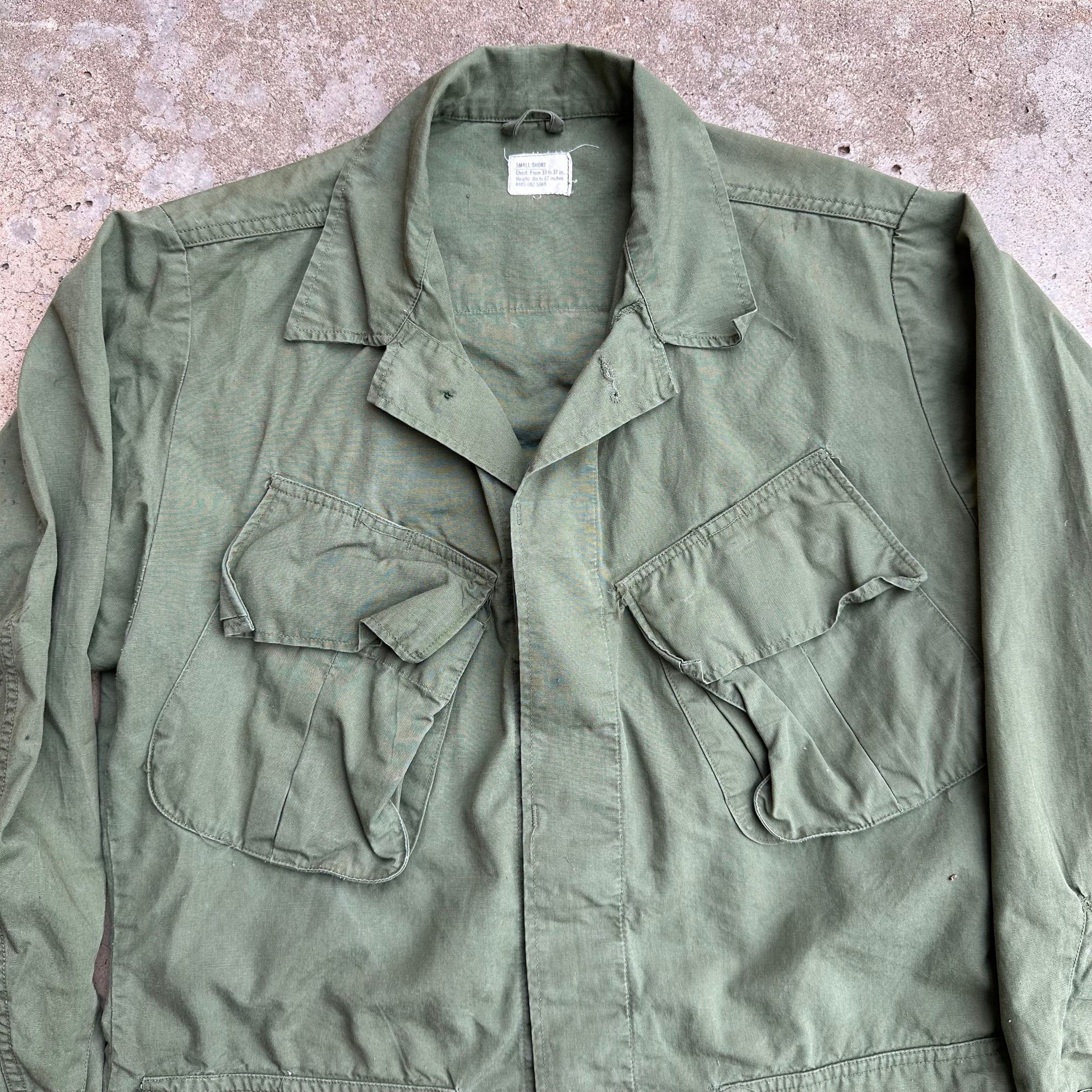 1960’s Vietnam War Poplin Jungle Jacket Small Short