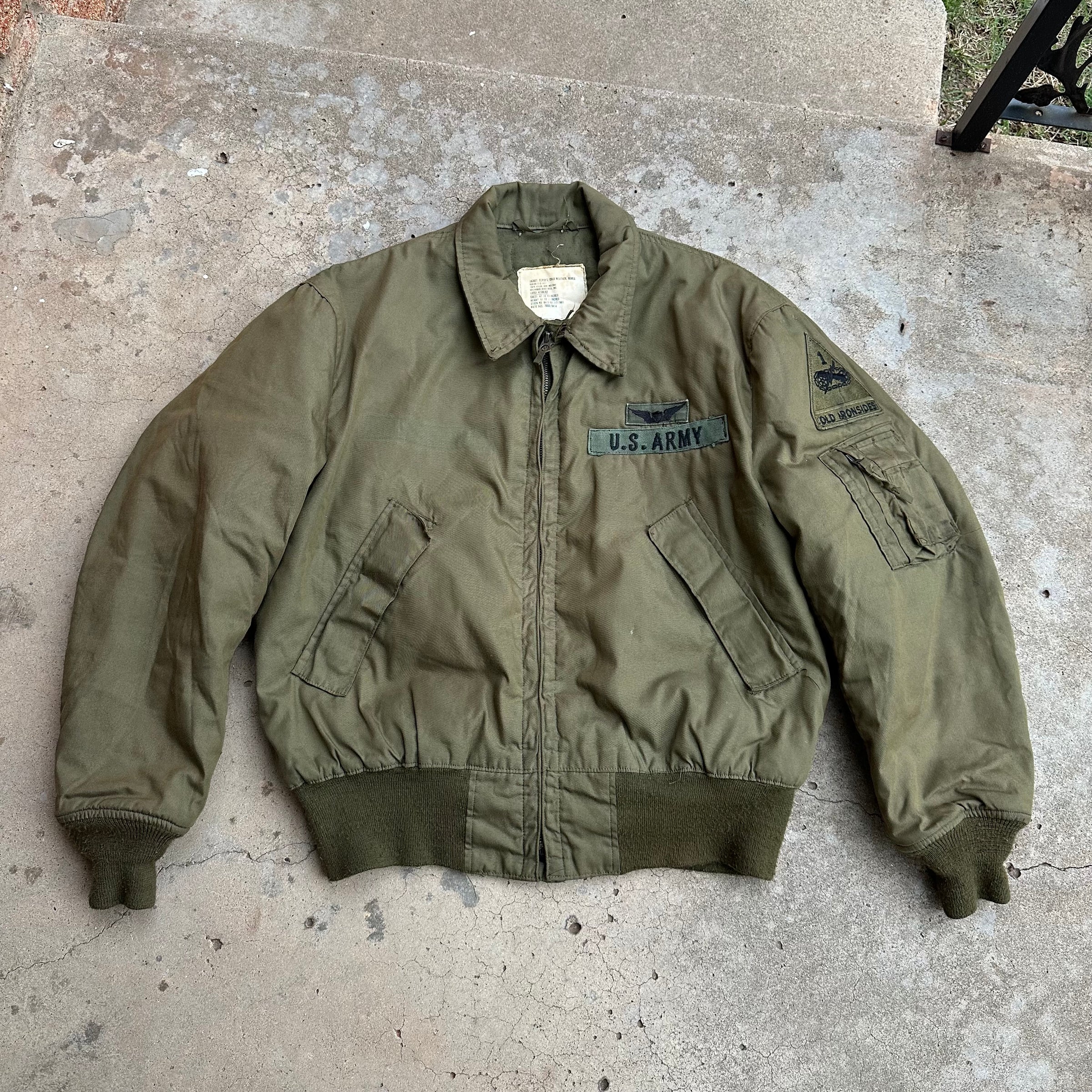 1970’s US Army Patched Nomex Flying Jacket Large