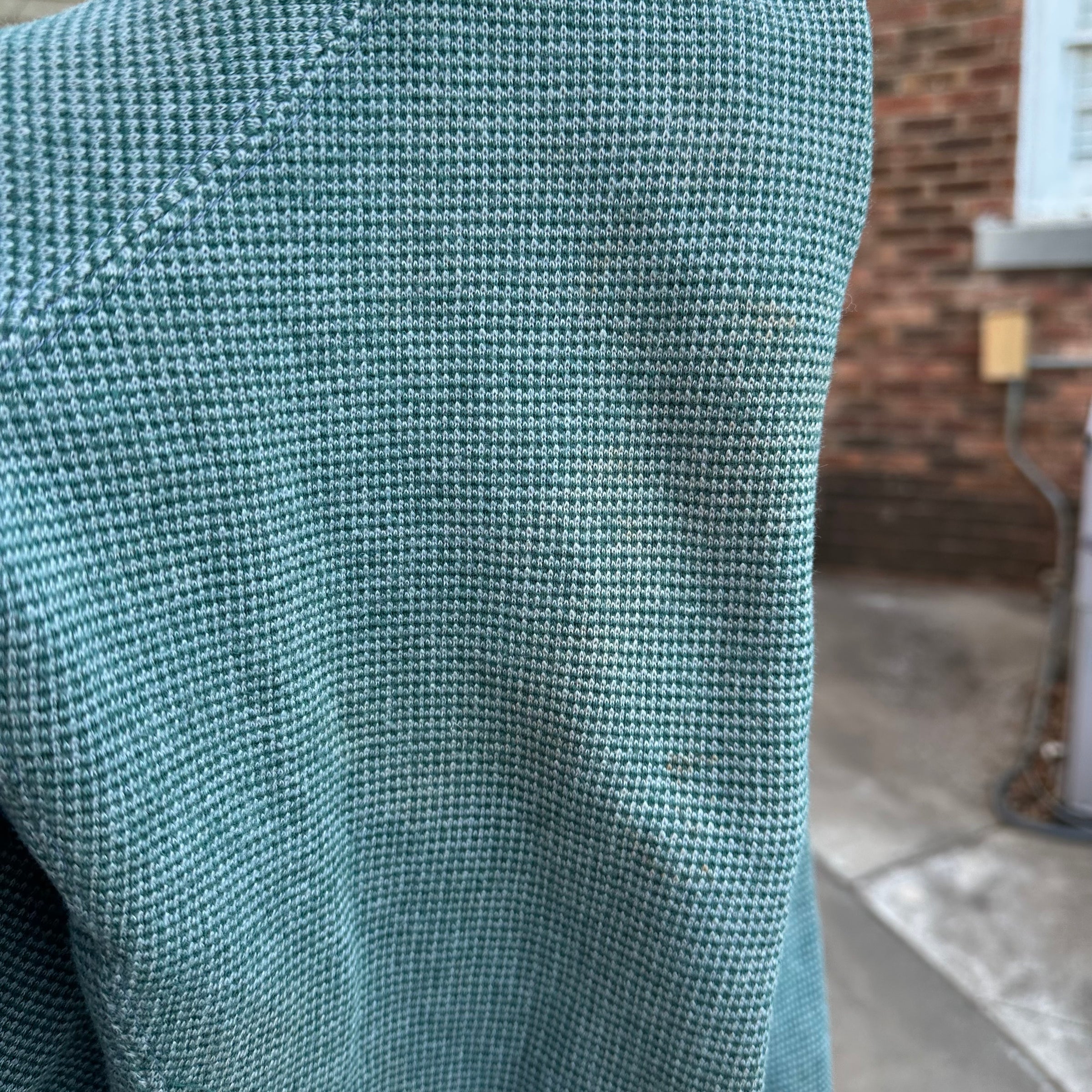 1940’s St Michael Sportswear Herringbone Cotton Full Zip Sweatshirt Size 40