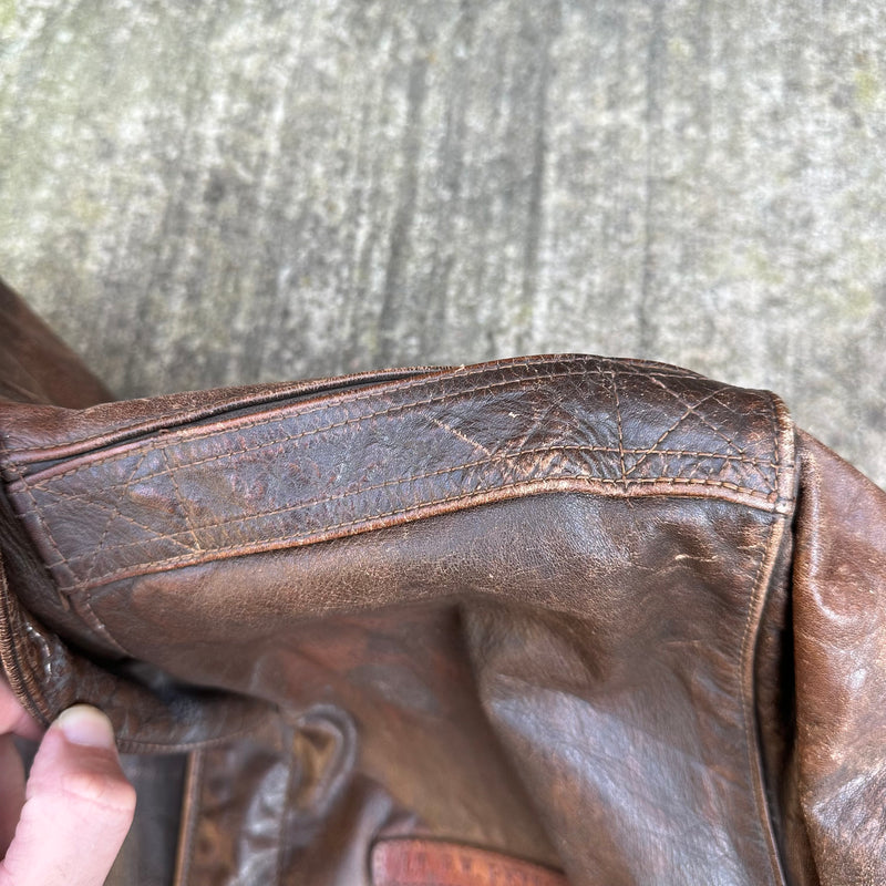 1940’s WWII Named A-2 Leather Flight Jacket