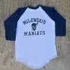1970’s Milewski’s Maniacs Skull Baseball Raglan T-Shirt