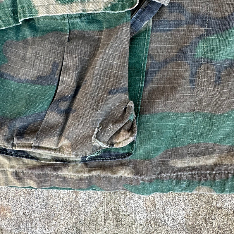 1970’s USMC Stenciled ERDL Camo Jungle Jacket Small Regular