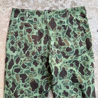 1960’s Korean Frogskin Camp HBT Fatigue Pants 34” Waist