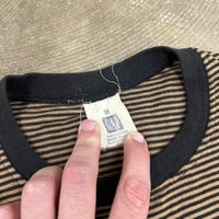 1990’s Gap Black Striped Ringer T-Shirt Medium