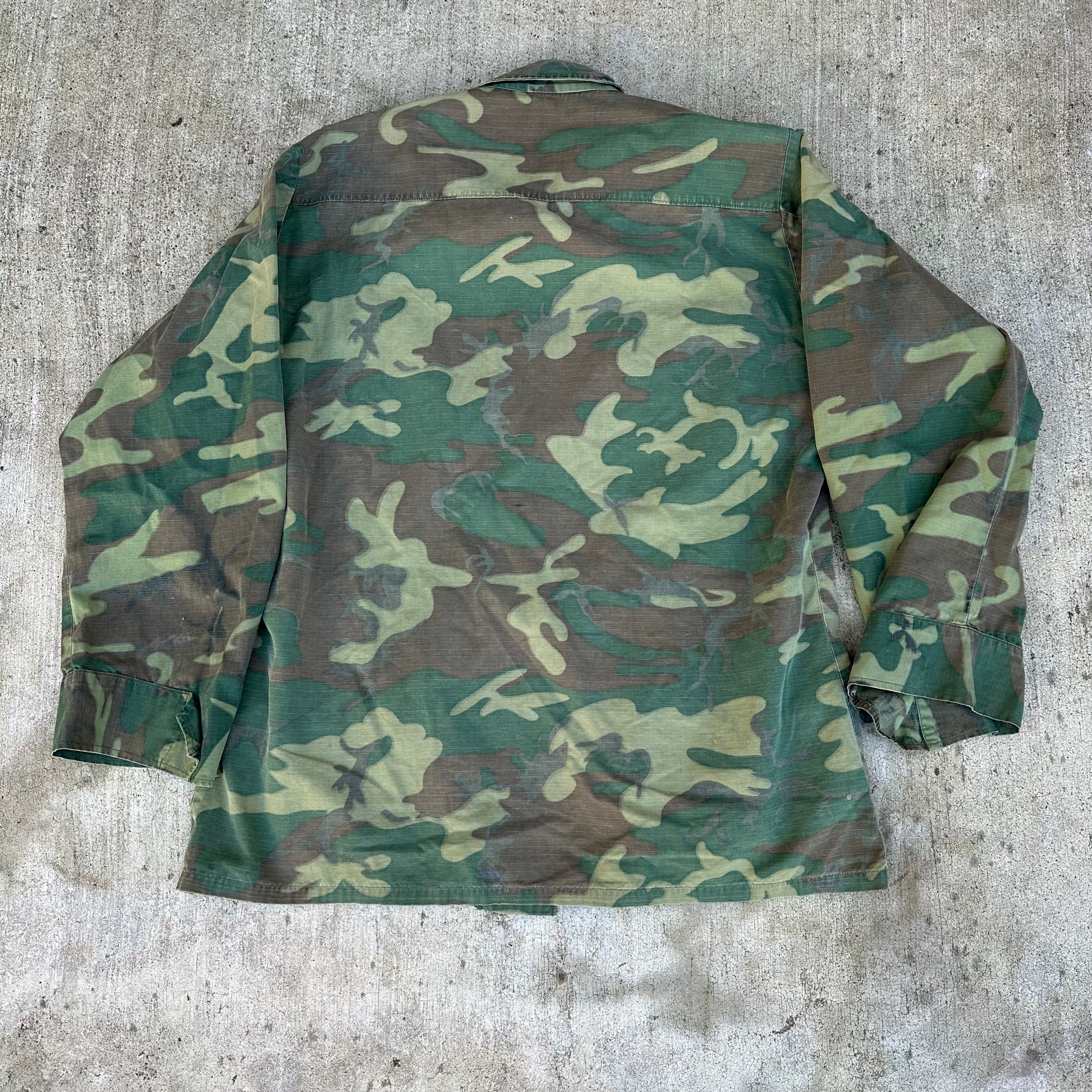 1960's Brown Dominant ERDL Camo Jungle Jacket Large Short – Little