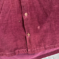 1940’s/50’s Spiegel Sun Faded Burgundy Corduroy Shirt Medium