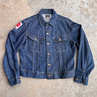 1960’s Dark Patched Lee 101-J Denim Jacket Size 42 Regular