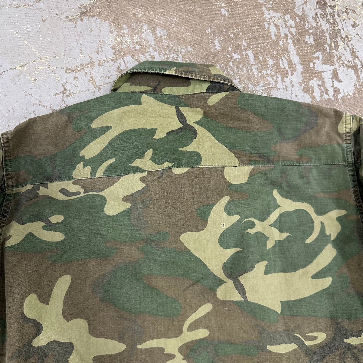 1960’s Vietnam War Poplin ERDL Camo Jungle Jacket Small Regular