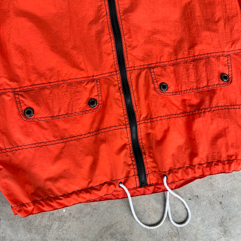 1990’s East West Rave Style Orange Windbreaker Jacket
