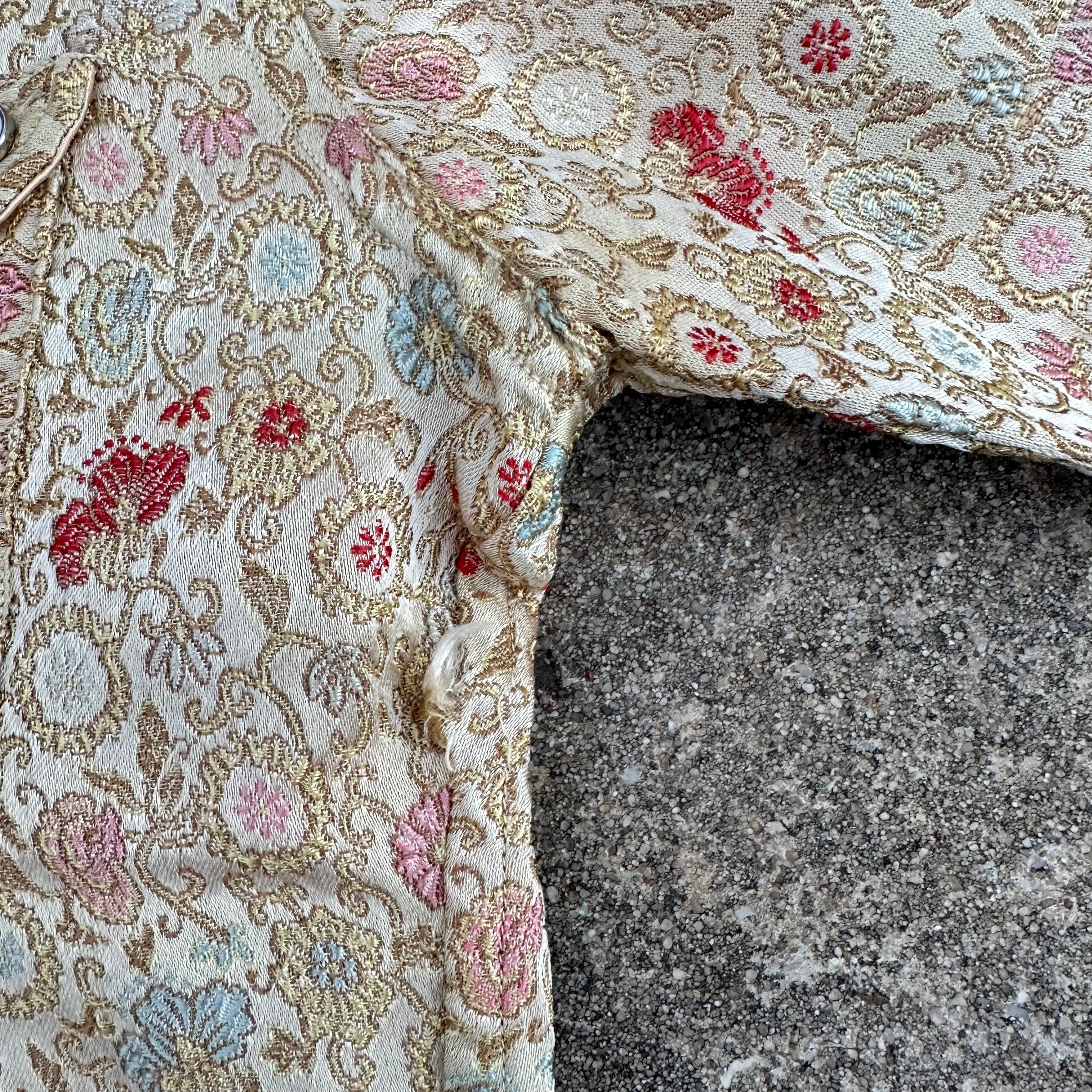 1950’s Tem-Tex Jacquard Brocade Satin Western Shirt