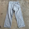1950’s Anthony’s Buckhide Grey Sailcloth Cotton Work Pants 30” Waist