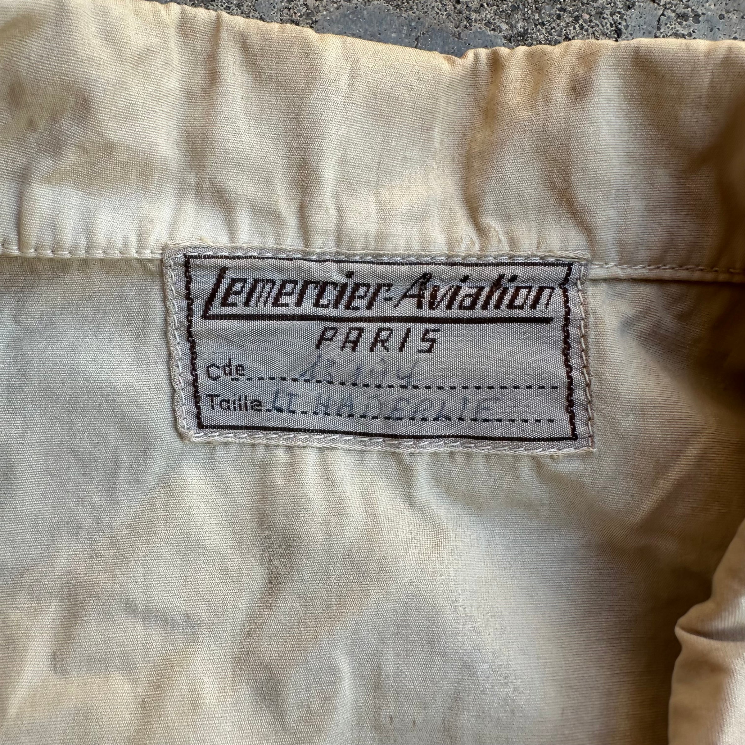 1950’s French Air Force Lightweight Flight Jacket 22.5” Chest