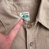 1940’s/50’s Penney’s Top Bottom Khaki Work Shirt Medium