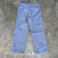 1960’s Tuf Nut Double Button Grey Cotton Work Pants 32” Waist
