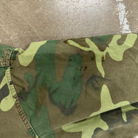 1960’s Vietnam War Poplin ERDL Camo Jungle Jacket Medium Long