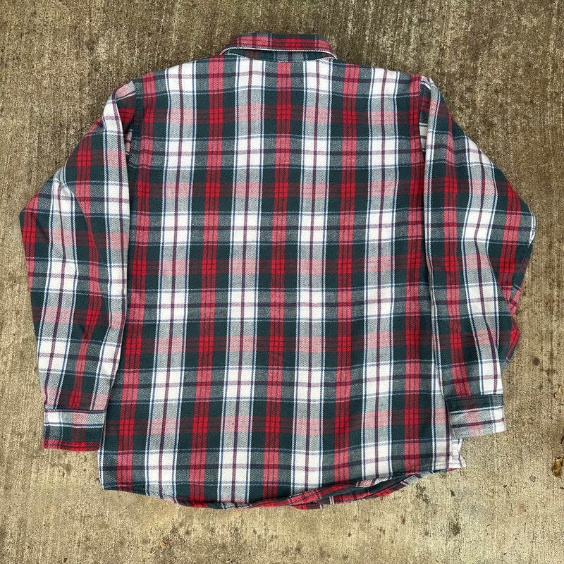 1970’s OshKosh Plaid Cotton Flannel Shirt Large