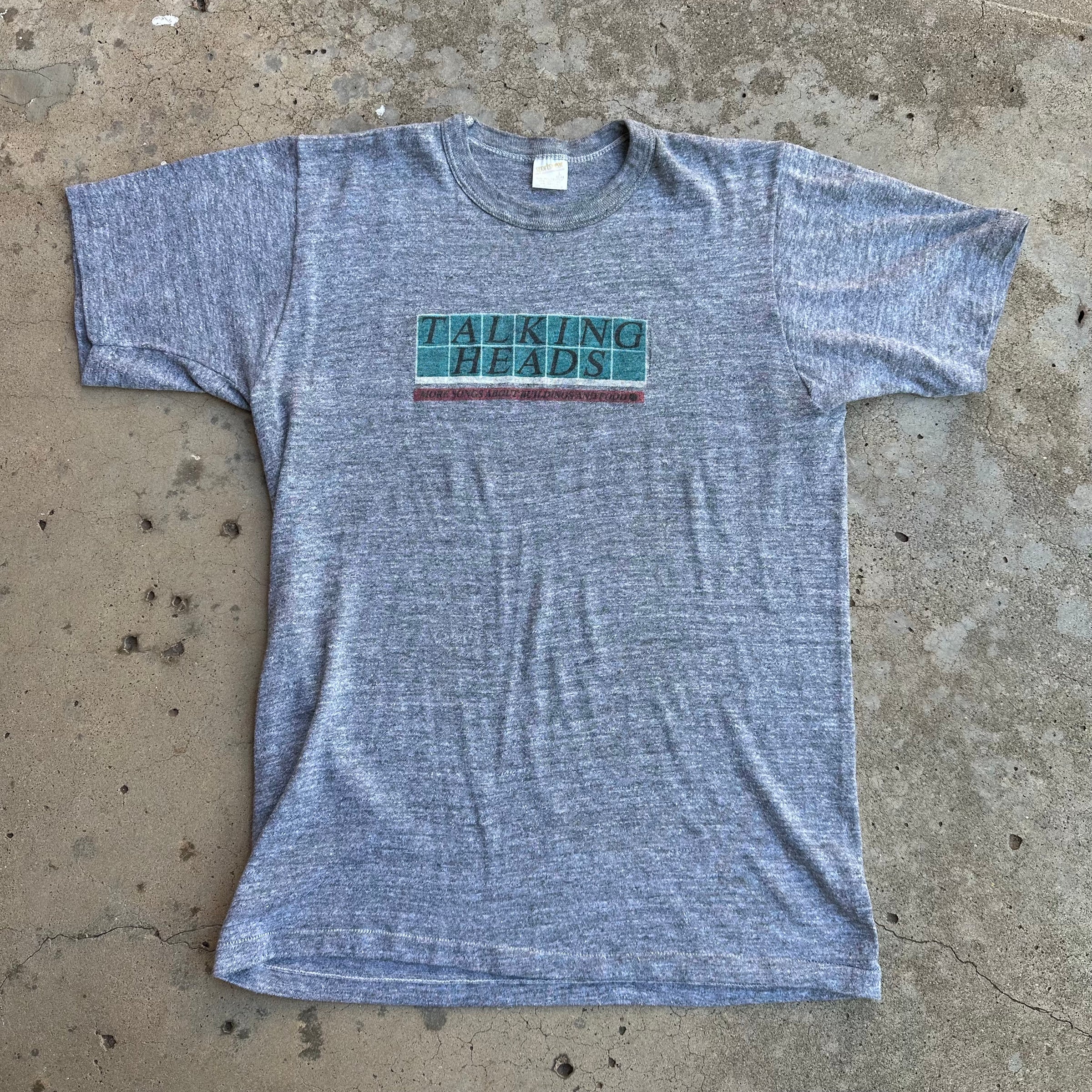 1978 Talking Heads More Songs About Buildings And Food Album Promo T-Shirt Small