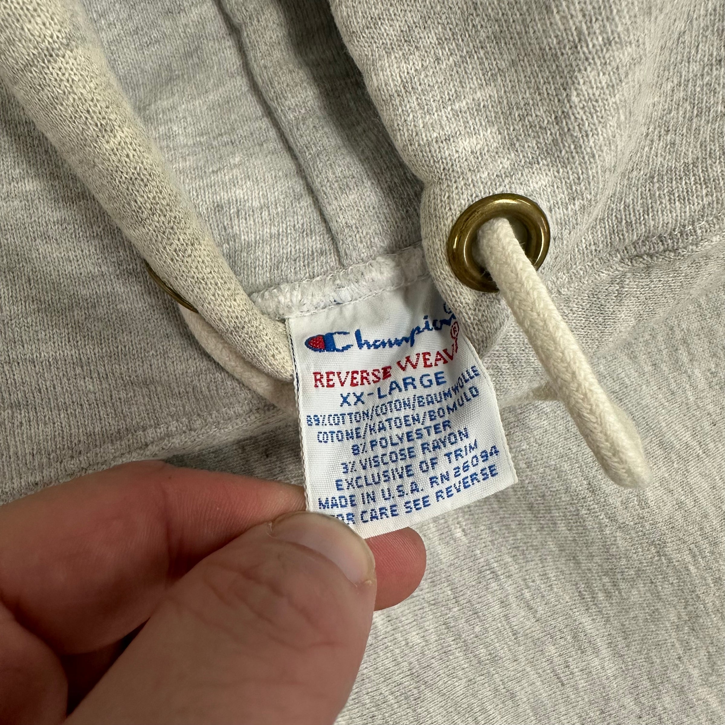 1990’s Champion Reverse Weave Hooded Sweatshirt XXL