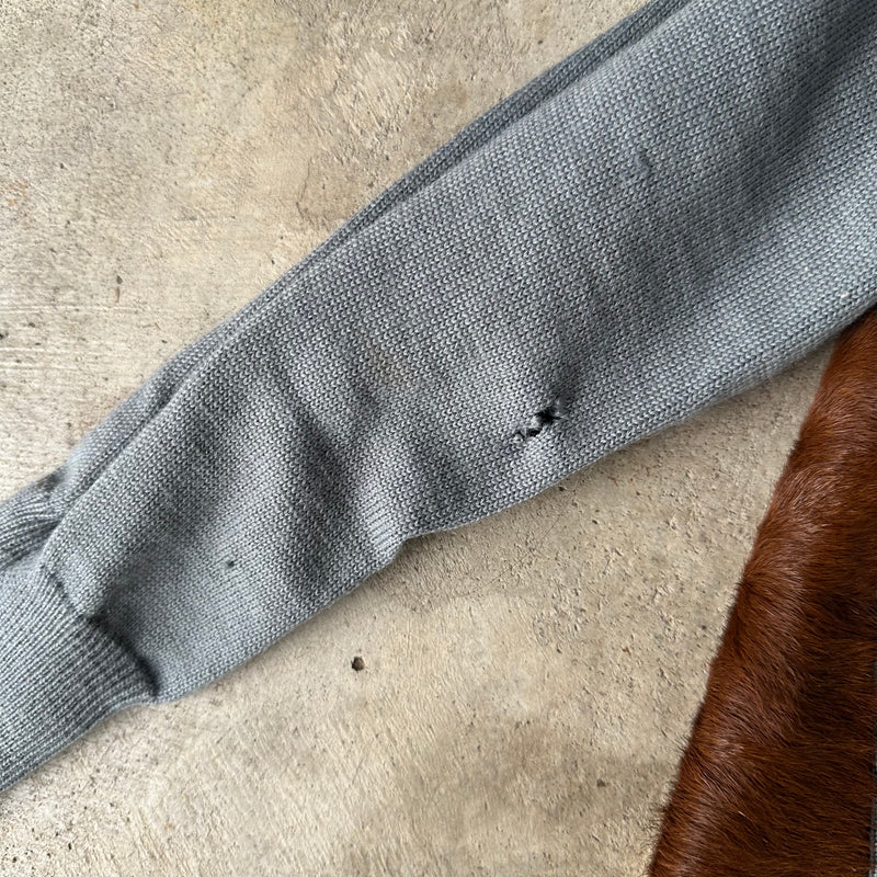 1940’s/50’s Cow Fur Paneled Sweater Small